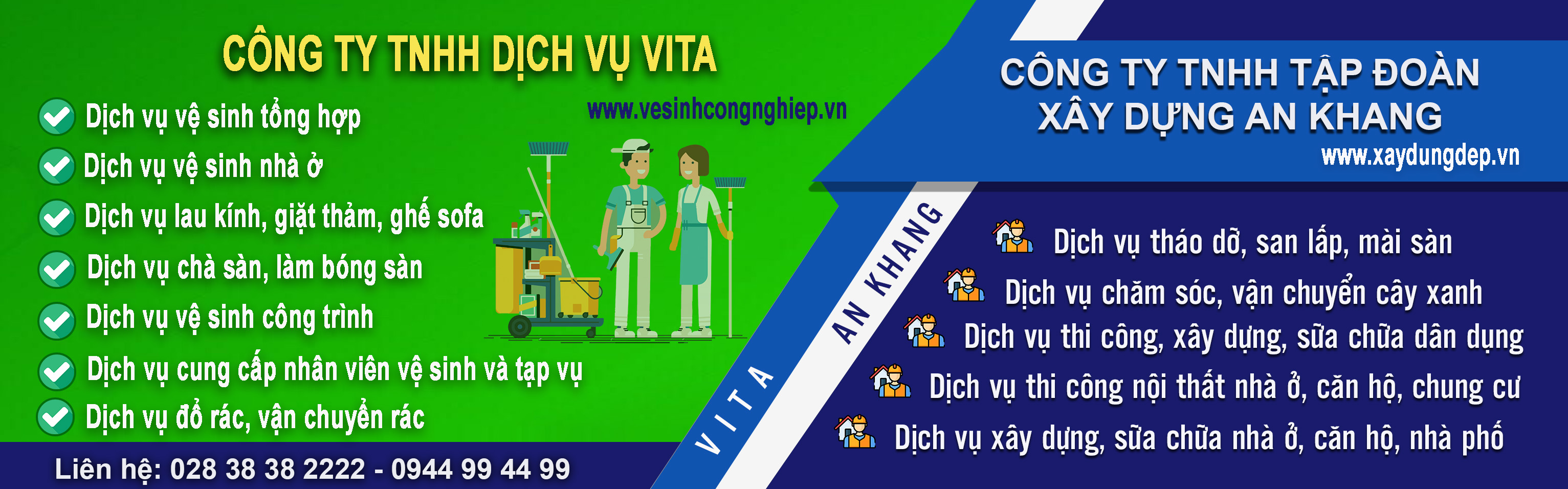 Tổng hợp dịch vụ vệ sinh xây dựng