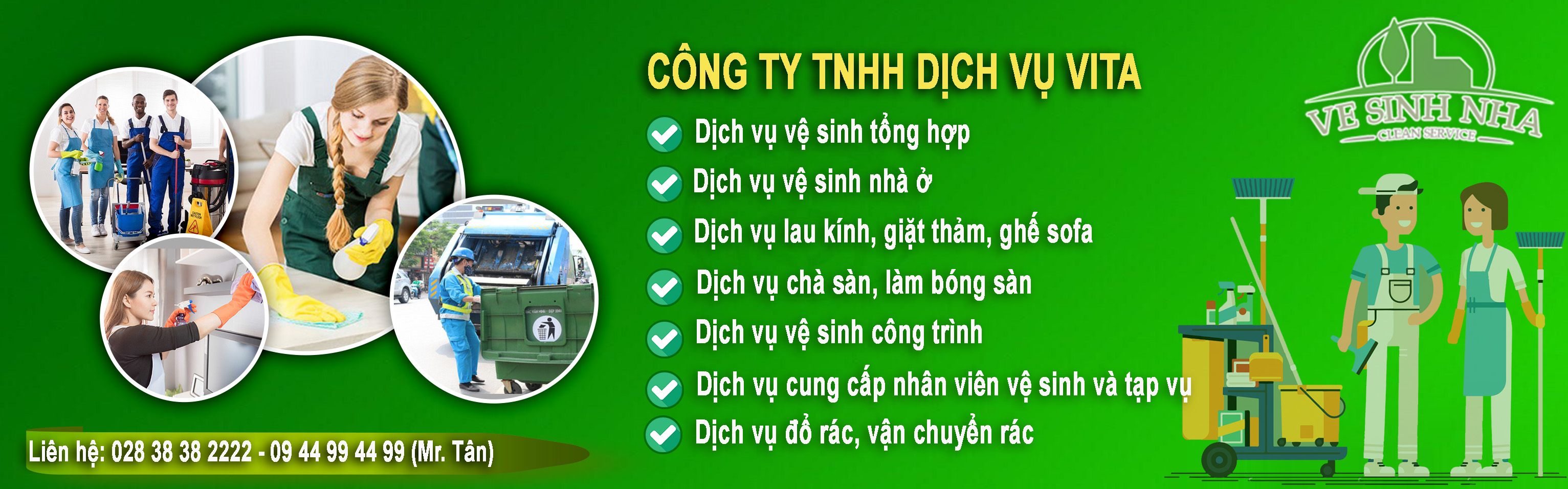 Tổng hợp dịch vụ vệ sinh vita